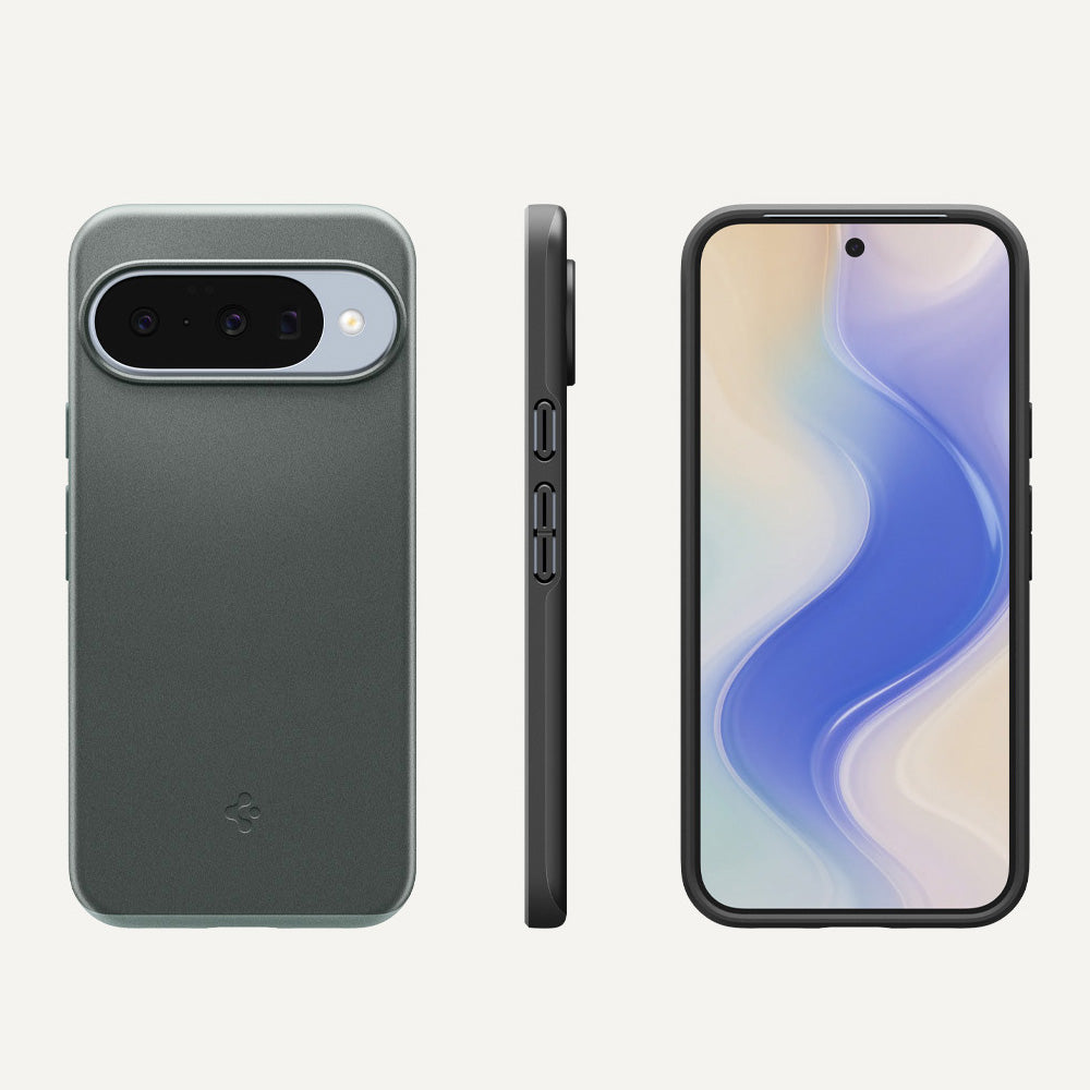 Handyhülle für Google Pixel 10 Pro / Pixel 10, Spigen Thin Fit Mag mit MagSafe, Grün
