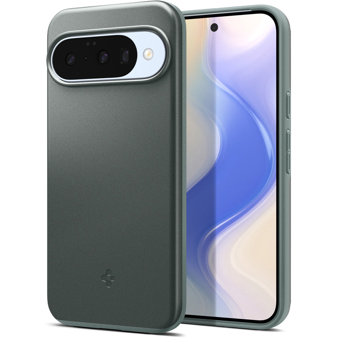 Handyhülle für Google Pixel 10 Pro / Pixel 10, Spigen Thin Fit Mag mit MagSafe, Grün