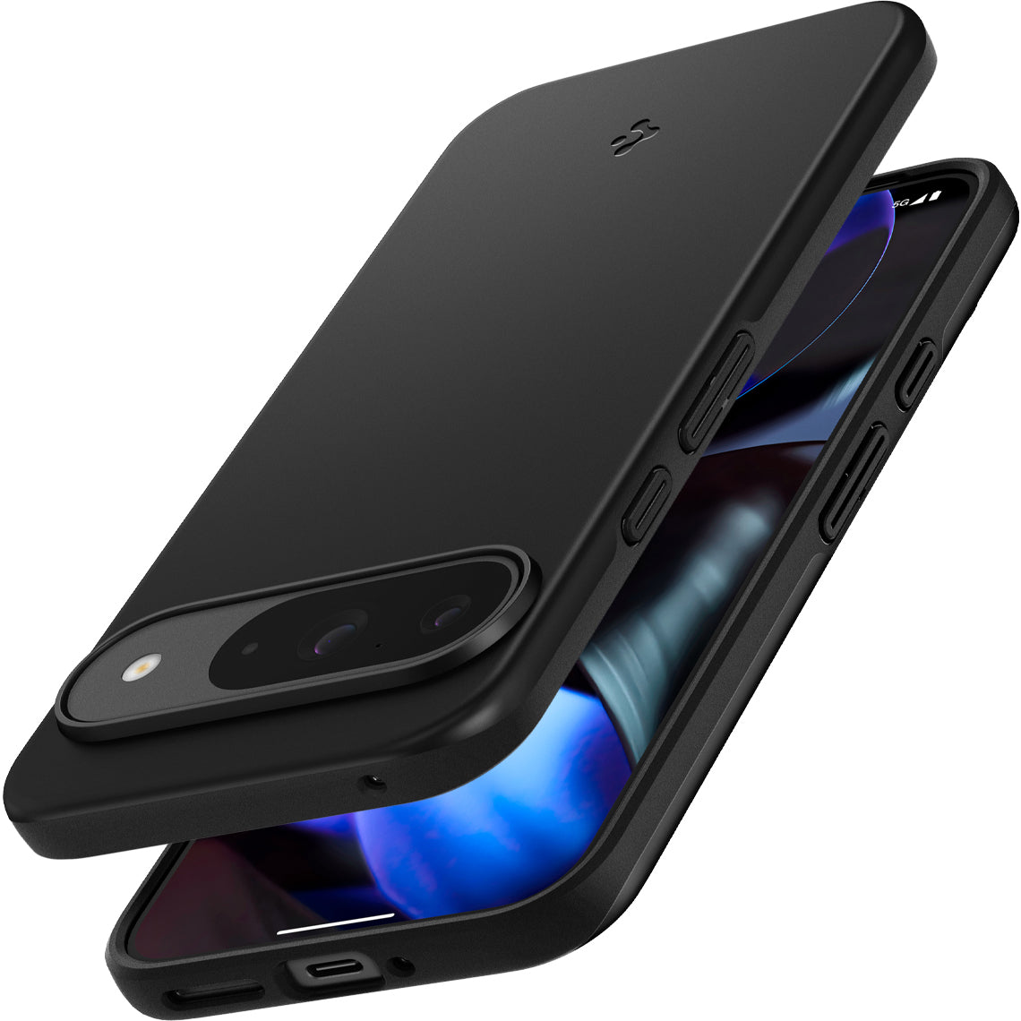 Schutzhülle für Google Pixel 9 / 9 Pro, Spigen Thin Fit, Schwarz