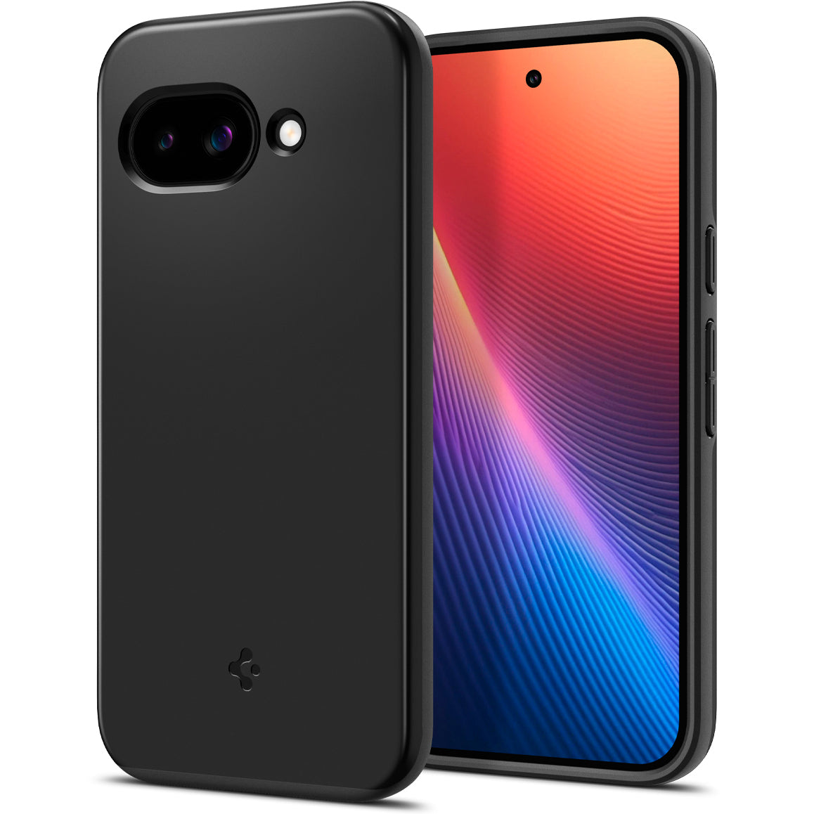 Handyhülle für Google Pixel 9a, Spigen Thin Fit Mag mit MagSafe, Schwarz