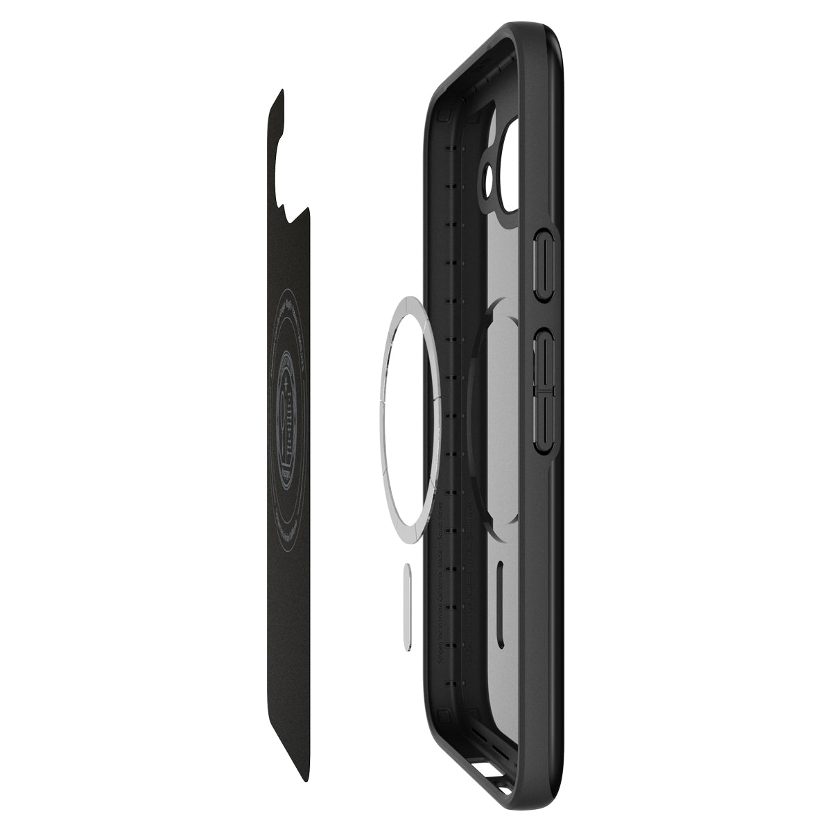 Handyhülle für Google Pixel 9a, Spigen Thin Fit Mag mit MagSafe, Schwarz