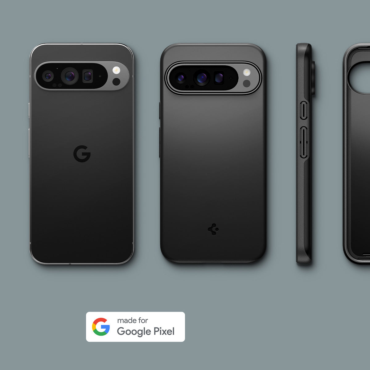 Schutzhülle für Google Pixel 9 Pro XL, Spigen Thin Fit, Schwarz