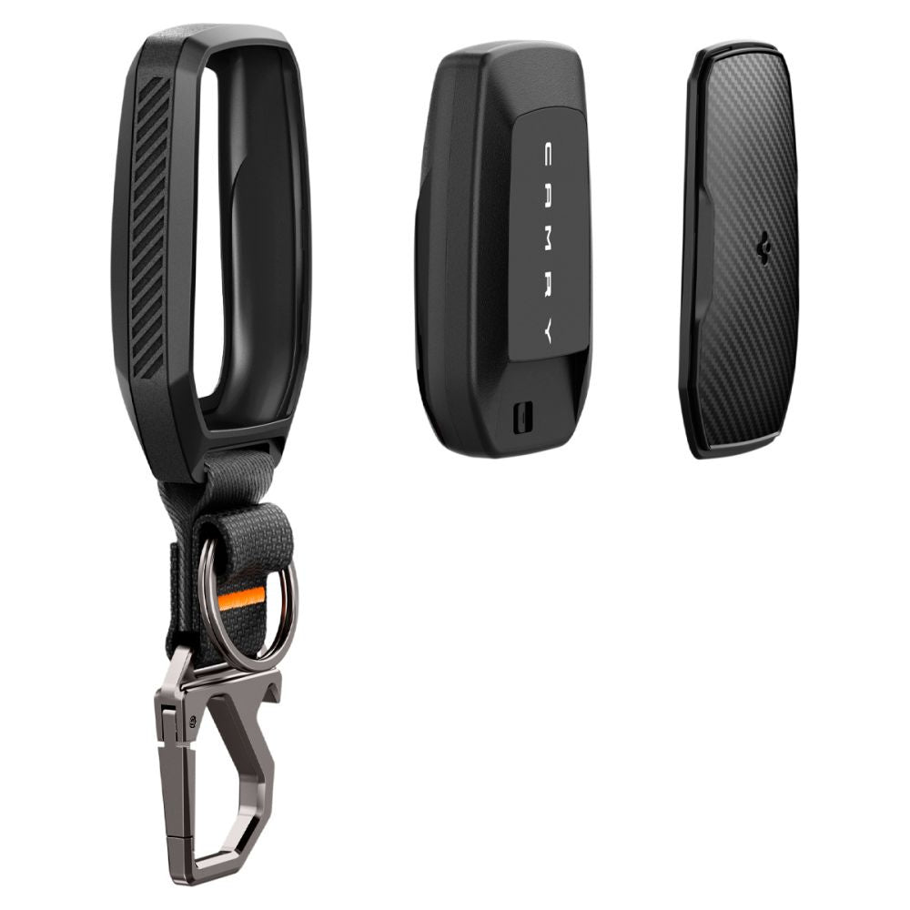 Schutzhülle für Autoschlüssel für Toyota / Lexus, Spigen TK100 Key Fob Case, mit Karabinerhaken, Schwarz