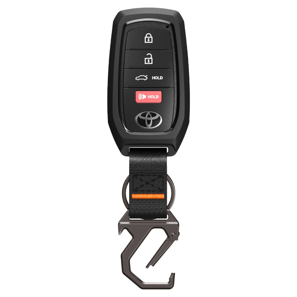 Schutzhülle für Autoschlüssel für Toyota / Lexus, Spigen TK100 Key Fob Case, mit Karabinerhaken, Schwarz