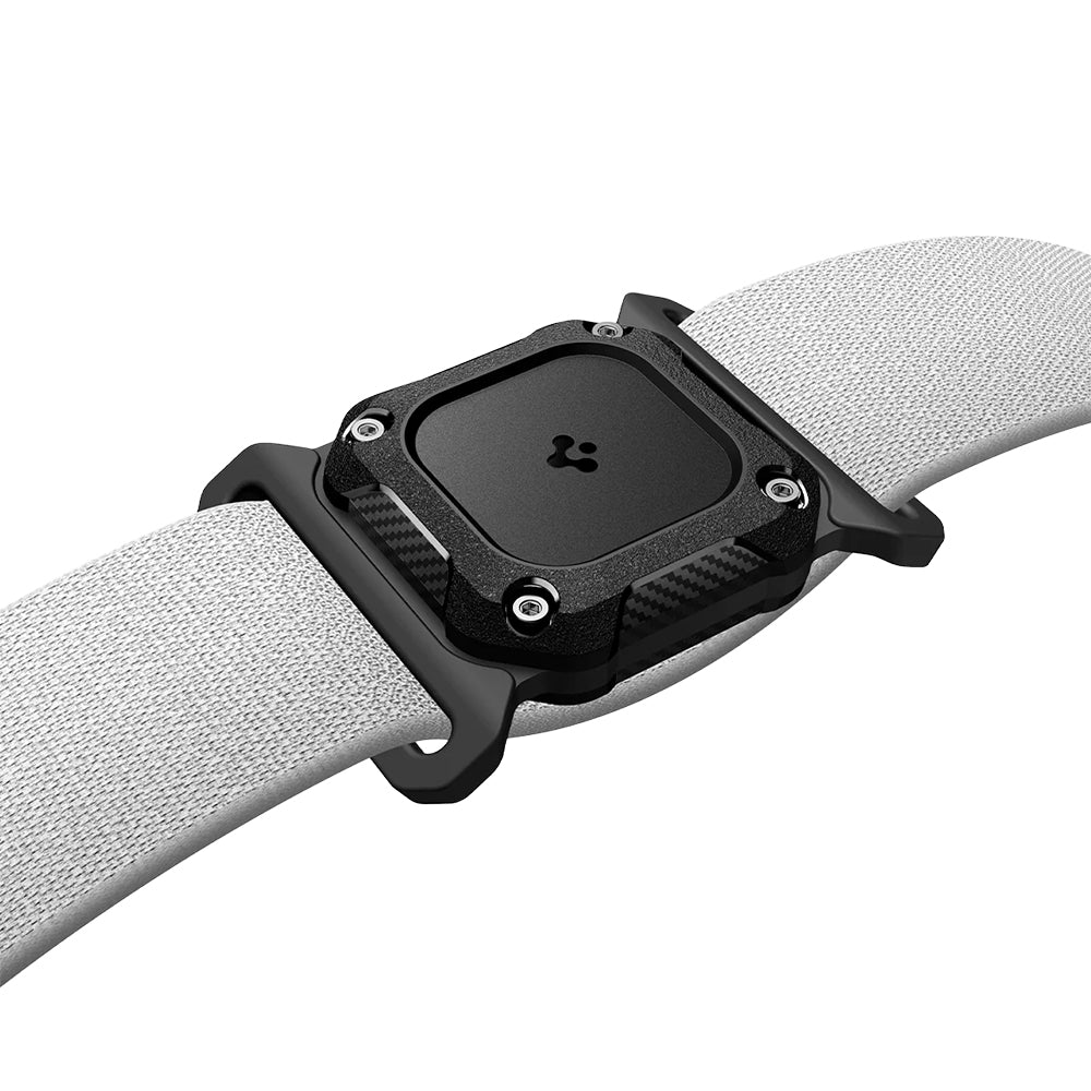 Wasserdichte Hülle IP68 für Apple AirTag, Spigen Tough Armor Pet Collar, Schwarz