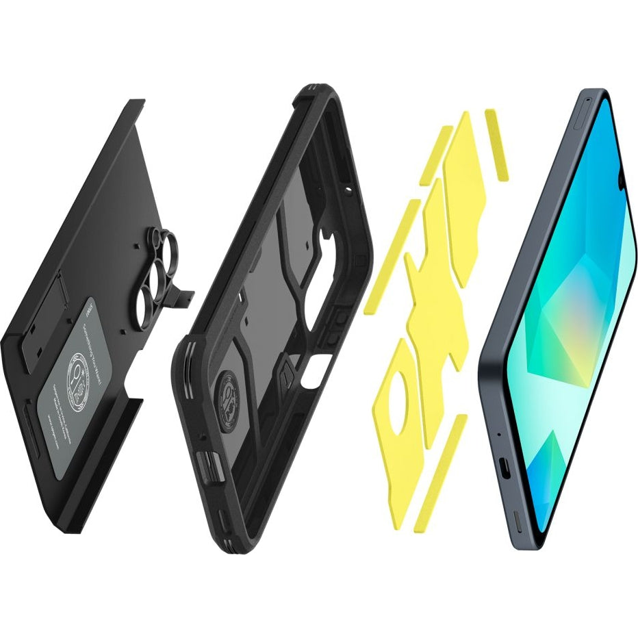 Handyhülle für Galaxy A16 4G / 5G, Spigen Tough Armor, Schwarz