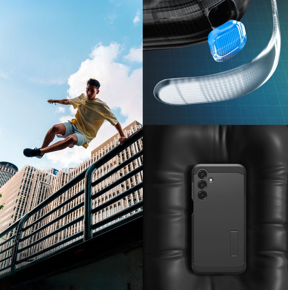 Handyhülle für Galaxy A16 4G / 5G, Spigen Tough Armor, Schwarz