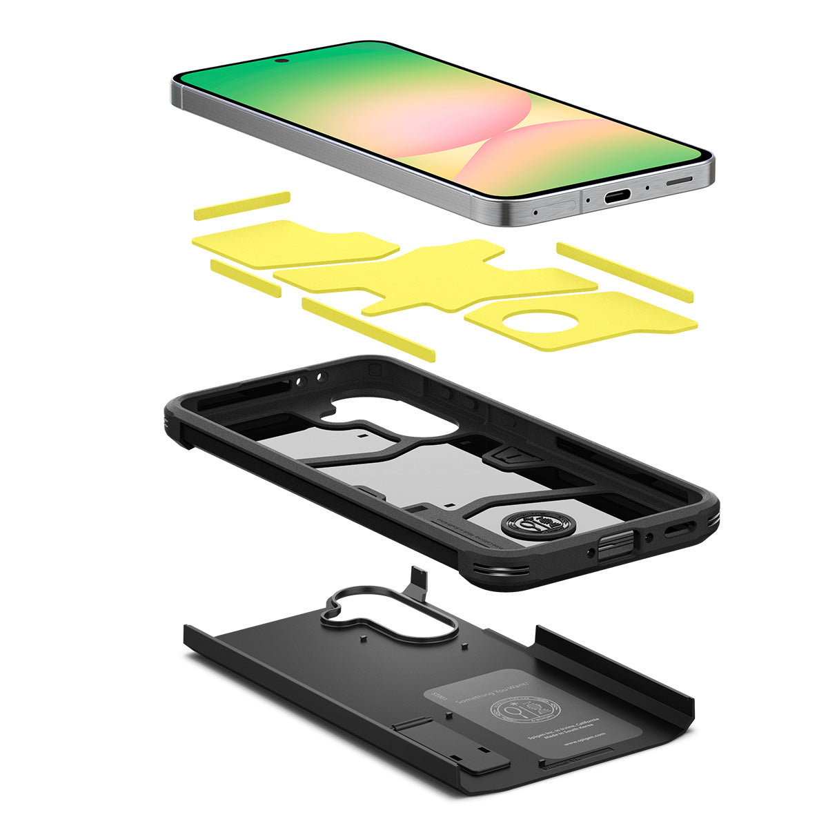 Handyhülle für Galaxy A56 5G, Spigen Tough Armor, Schwarz