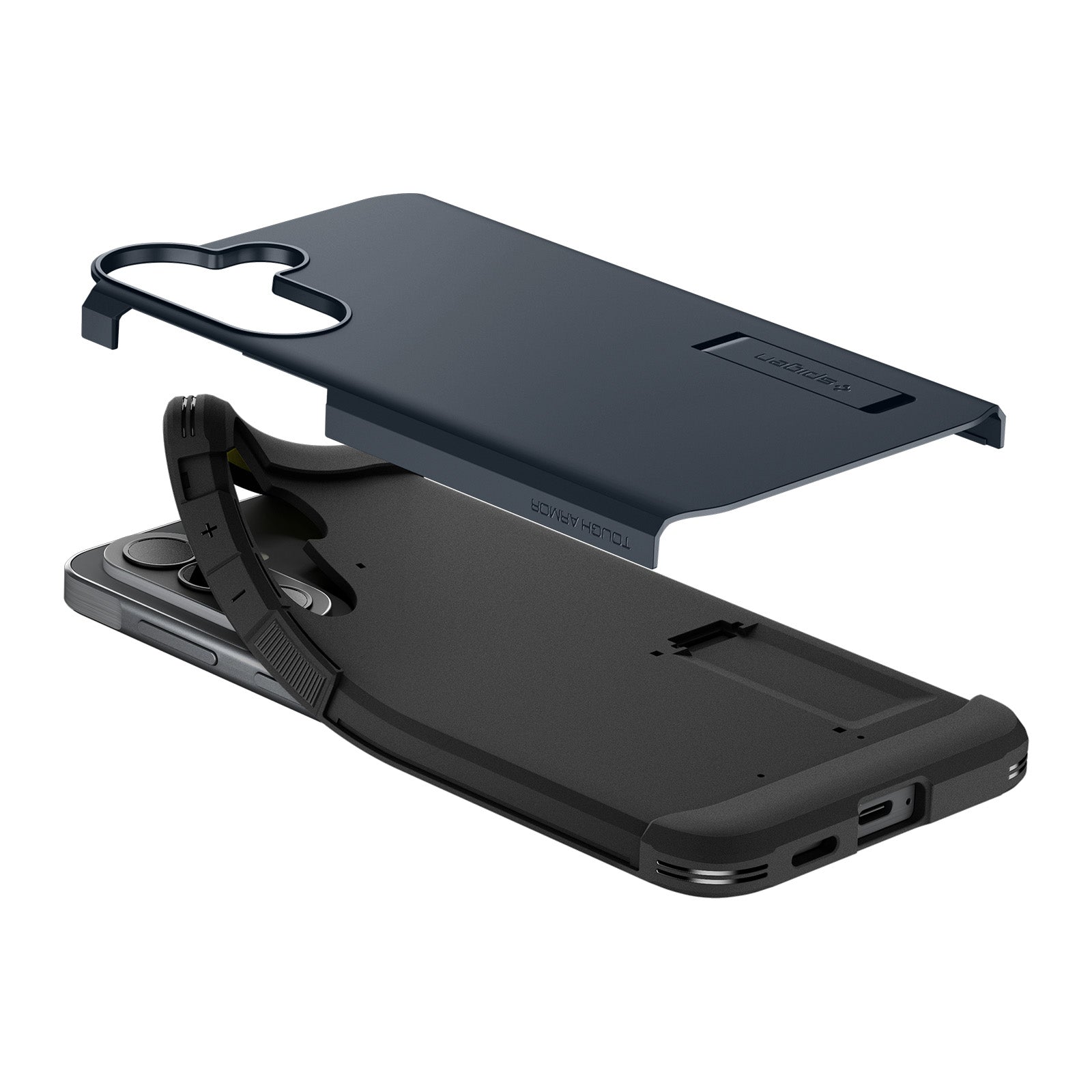 Handyhülle für Galaxy A57 5G, Spigen Tough Armor, Dunkelblau