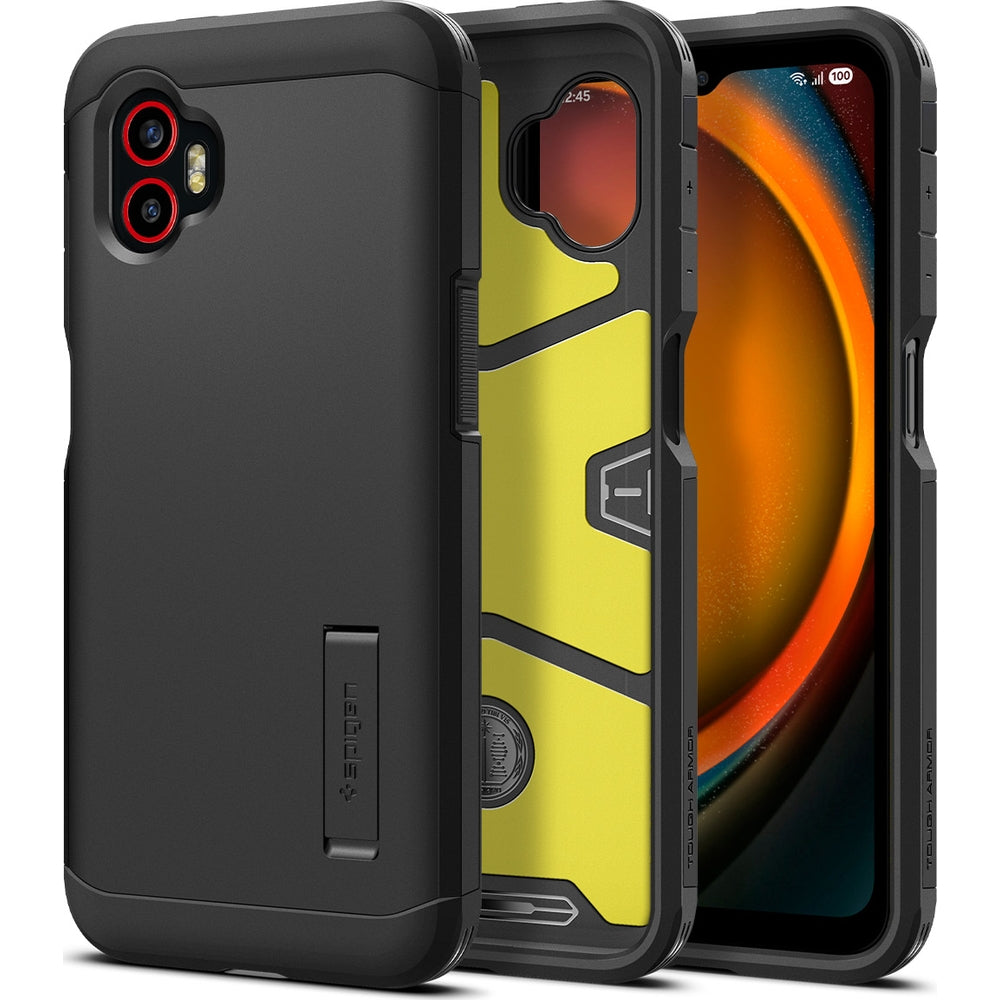 Handyhülle für Galaxy Xcover 7 Pro, Spigen Tough Armor, Schwarz