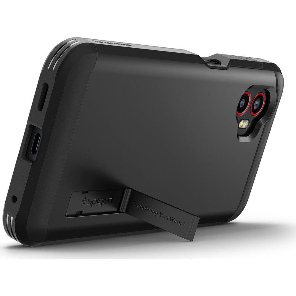 Handyhülle für Galaxy Xcover 7 Pro, Spigen Tough Armor, Schwarz