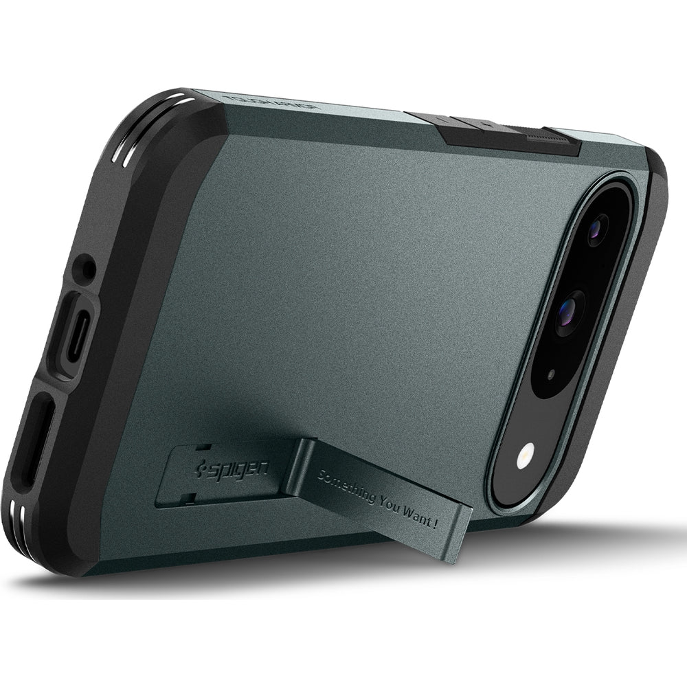Handyhülle für Google Pixel 9 / 9 Pro, Spigen Tough Armor, Grün