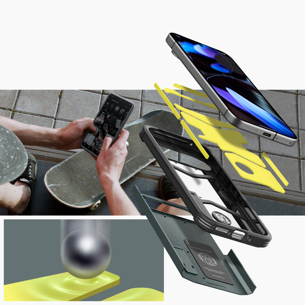 Handyhülle für Google Pixel 9 / 9 Pro, Spigen Tough Armor, Grün