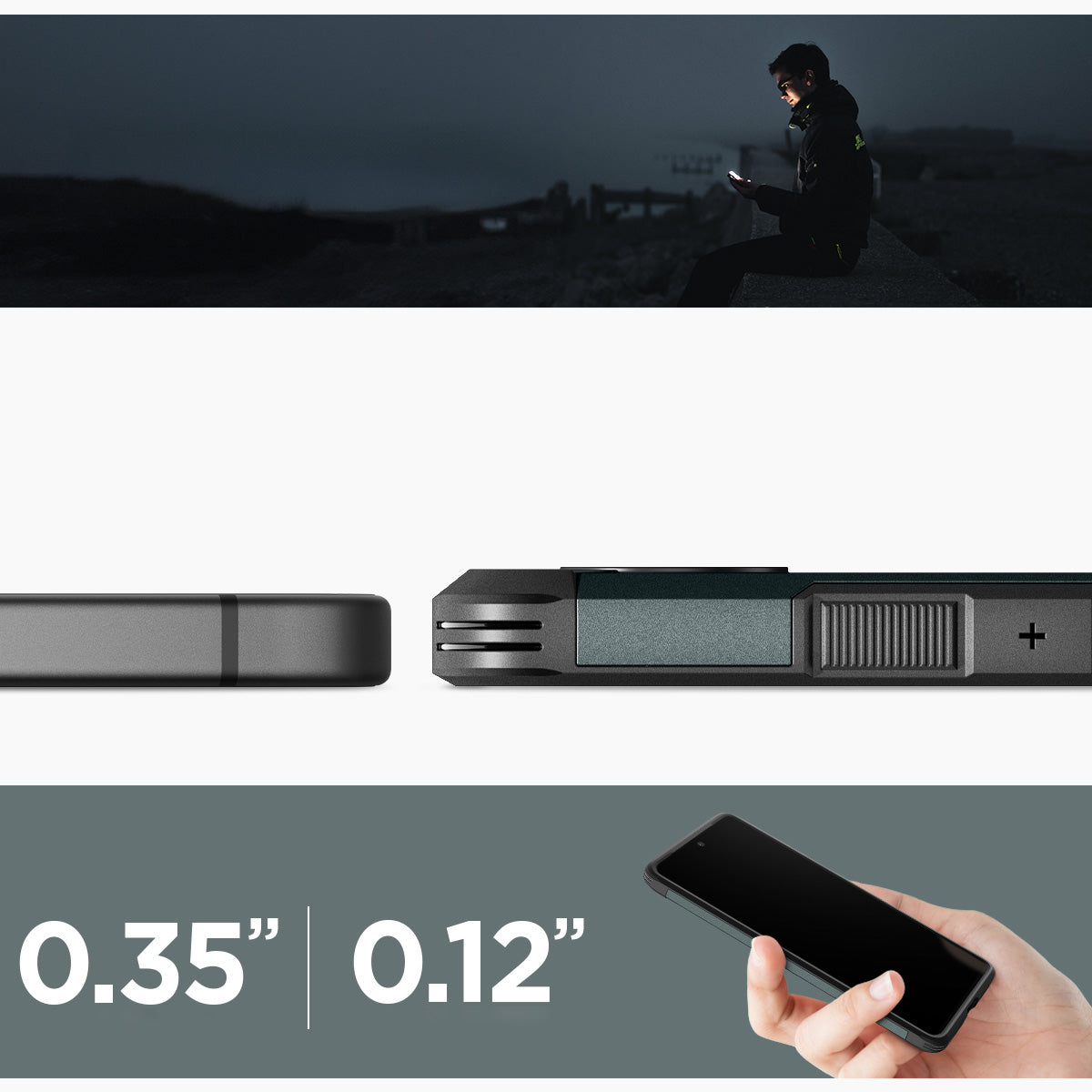 Handyhülle für Google Pixel 9 / 9 Pro, Spigen Tough Armor, Grün