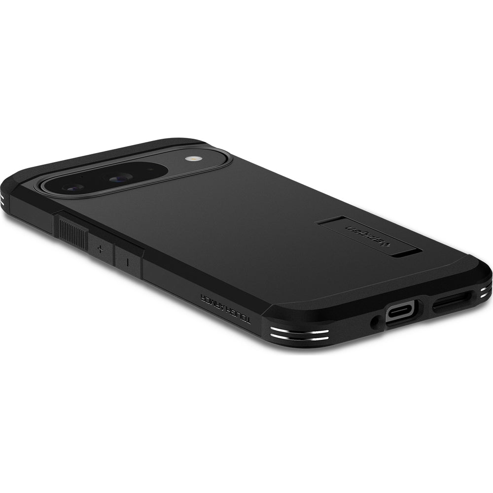 Handyhülle für Google Pixel 9 / 9 Pro, Spigen Tough Armor, Schwarz