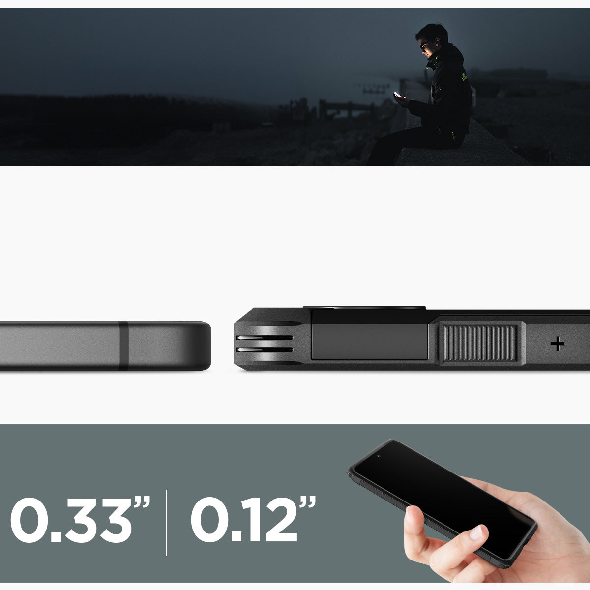 Handyhülle für Google Pixel 9 / 9 Pro, Spigen Tough Armor, Schwarz