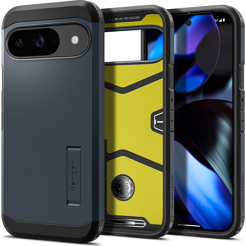 Handyhülle für Google Pixel 9 / 9 Pro, Spigen Tough Armor, Graphitgrau