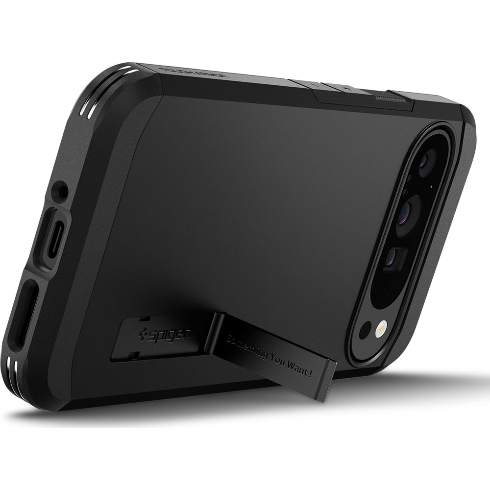 Handyhülle für Google Pixel 9 Pro XL, Spigen Tough Armor, Schwarz