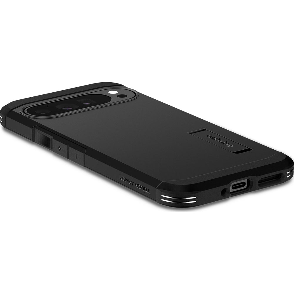 Handyhülle für Google Pixel 9 Pro XL, Spigen Tough Armor, Schwarz