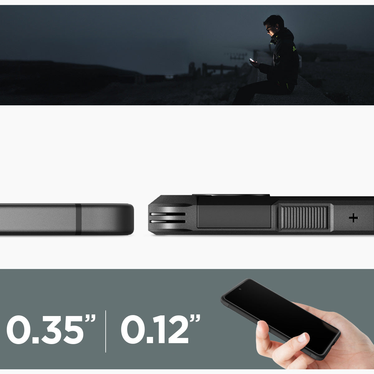 Handyhülle für Google Pixel 9 Pro XL, Spigen Tough Armor, Schwarz