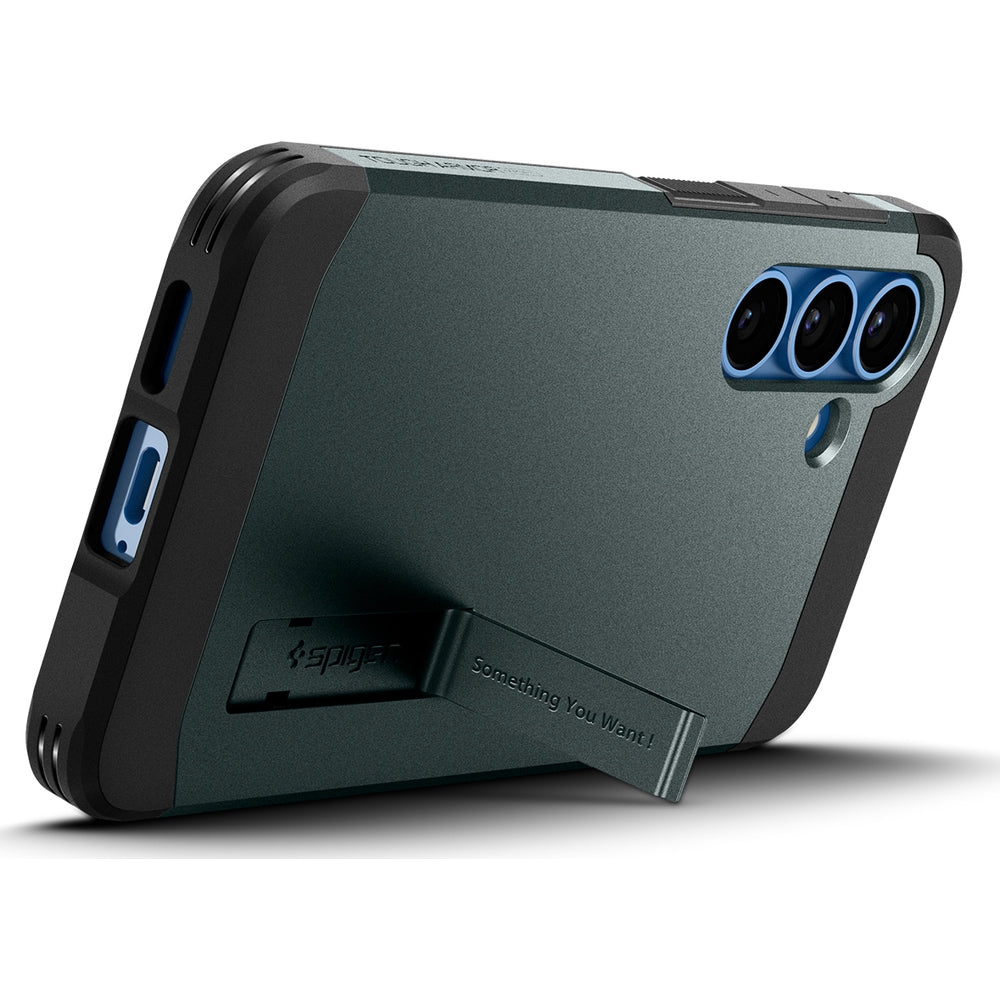Handyhülle für Galaxy S25, Spigen Tough Armor Mag mit MagSafe, Grün