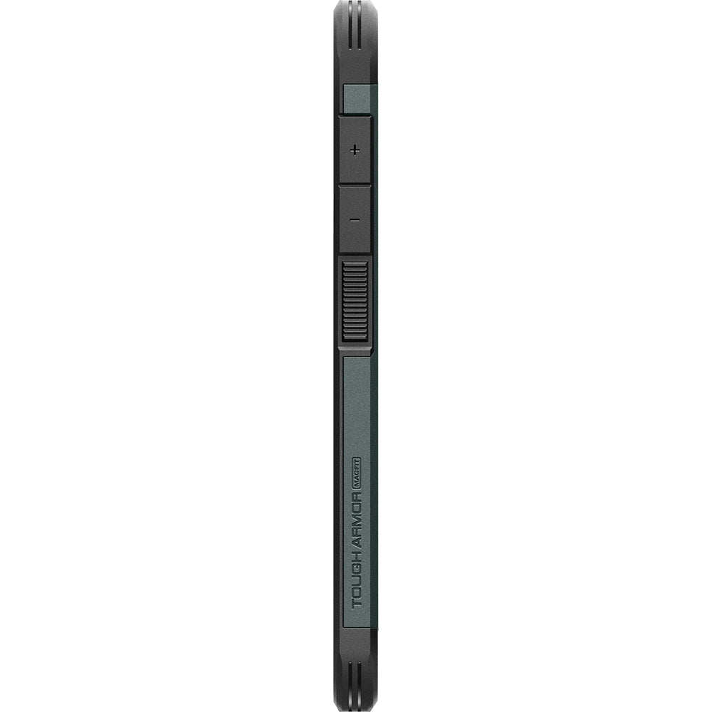 Handyhülle für Galaxy S25, Spigen Tough Armor Mag mit MagSafe, Grün