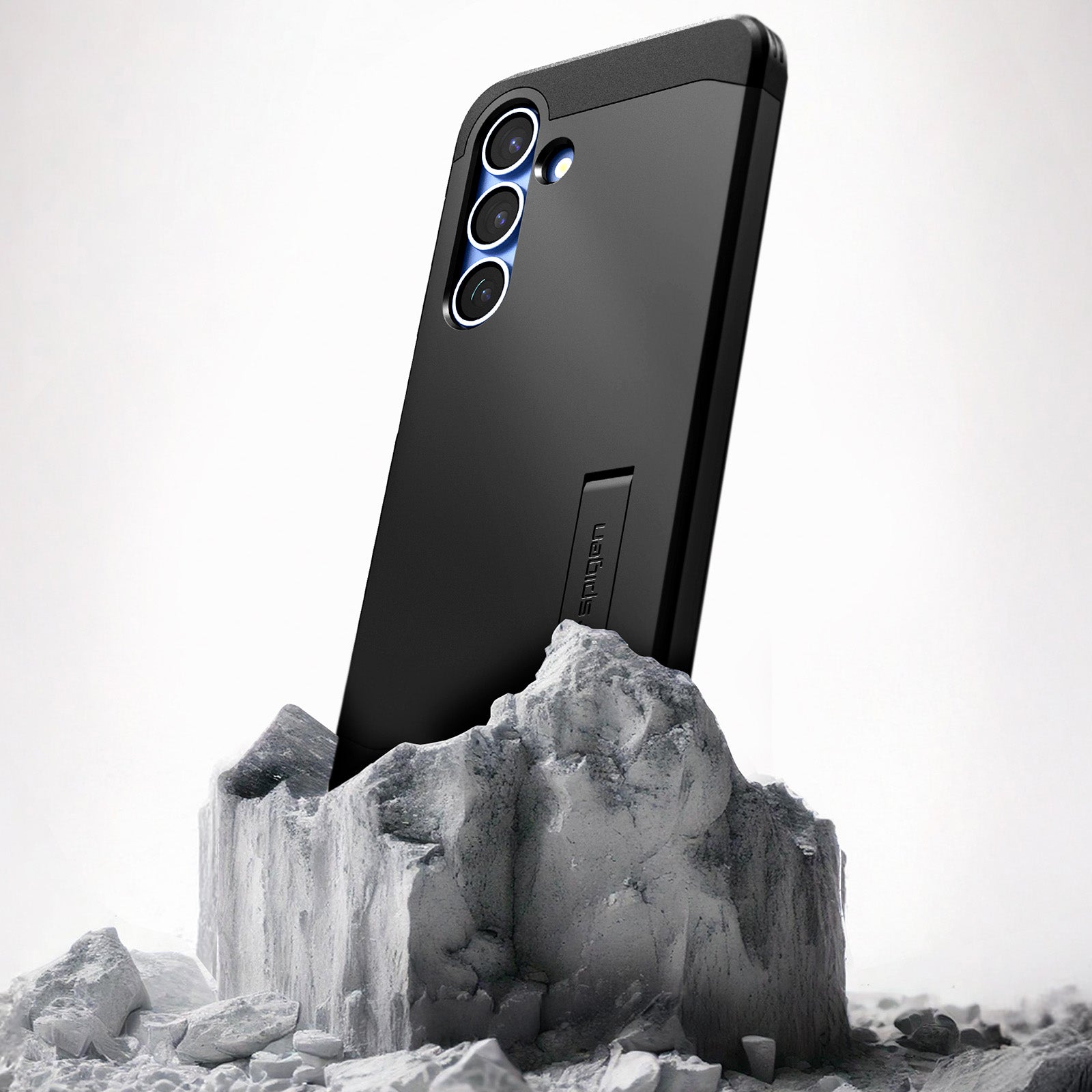 Handyhülle für Galaxy S25, Spigen Tough Armor Mag mit MagSafe, Schwarz