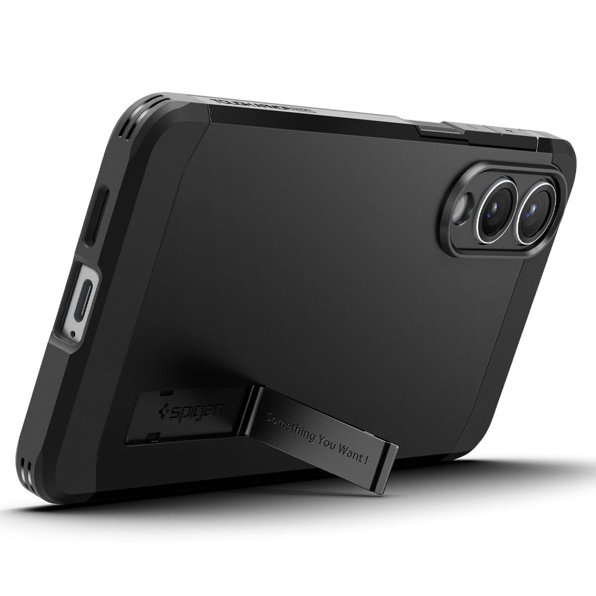 Handyhülle für Galaxy S25 Edge, Spigen Tough Armor Mag mit MagSafe, Schwarz