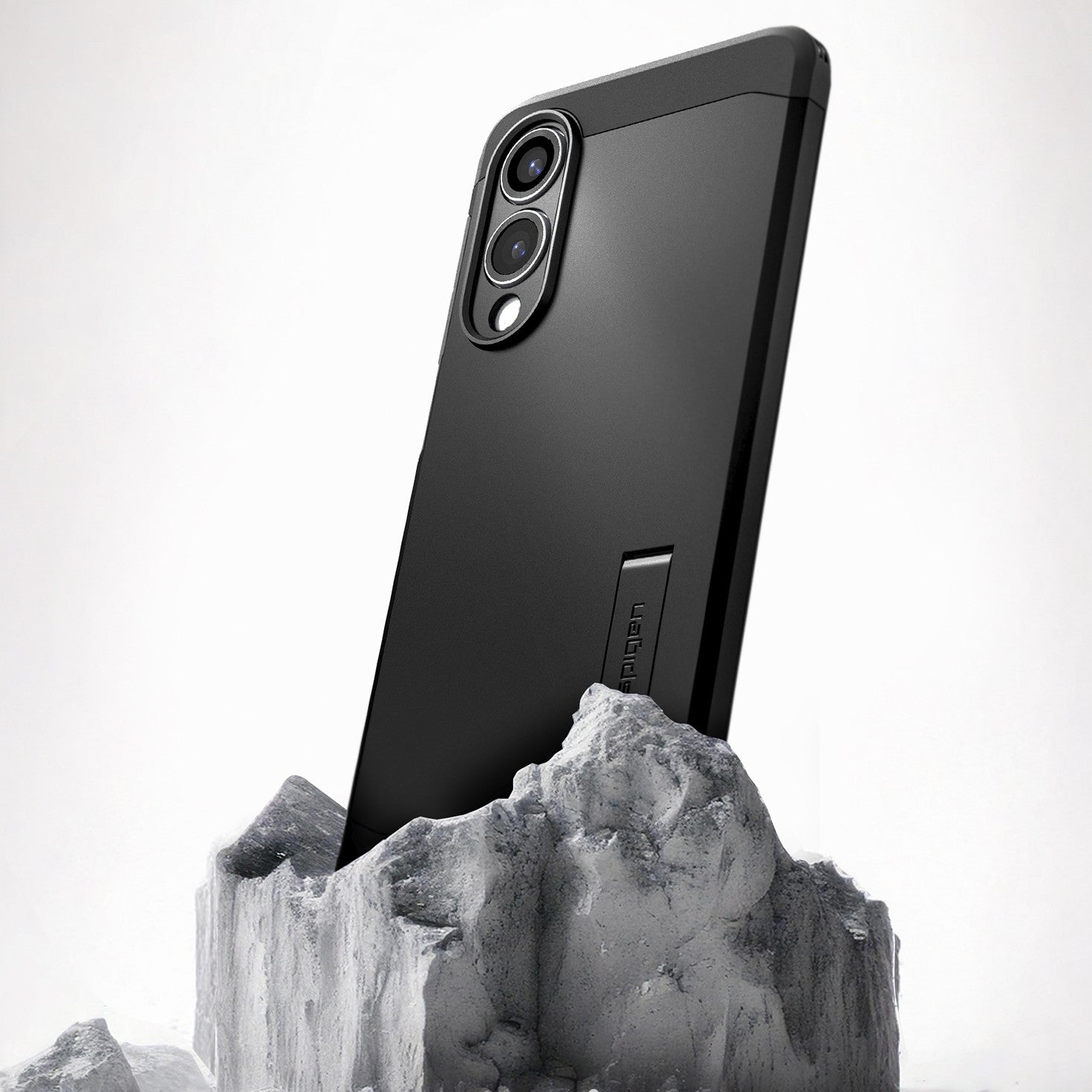 Handyhülle für Galaxy S25 Edge, Spigen Tough Armor Mag mit MagSafe, Schwarz