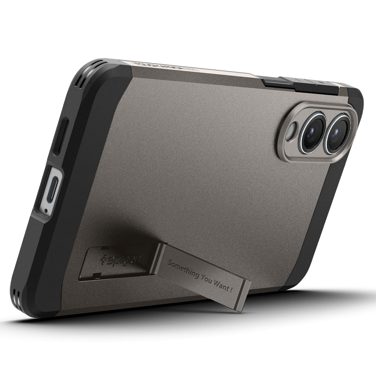 Handyhülle für Galaxy S25 Edge, Spigen Tough Armor Mag mit MagSafe, Rotguss