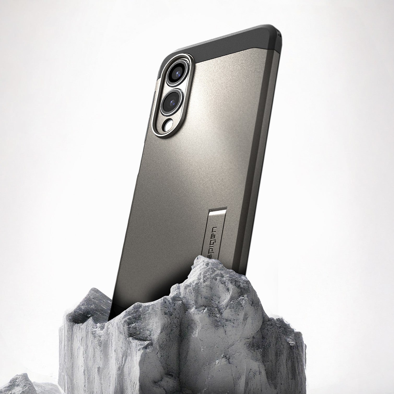 Handyhülle für Galaxy S25 Edge, Spigen Tough Armor Mag mit MagSafe, Rotguss