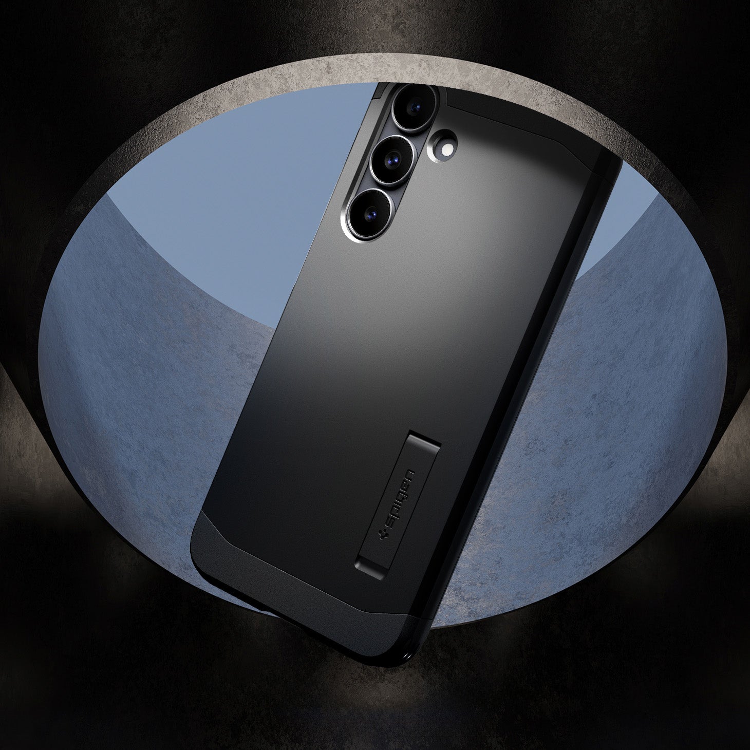 Handyhülle für Galaxy S25 FE, Spigen Tough Armor Mag mit MagSafe, Schwarz