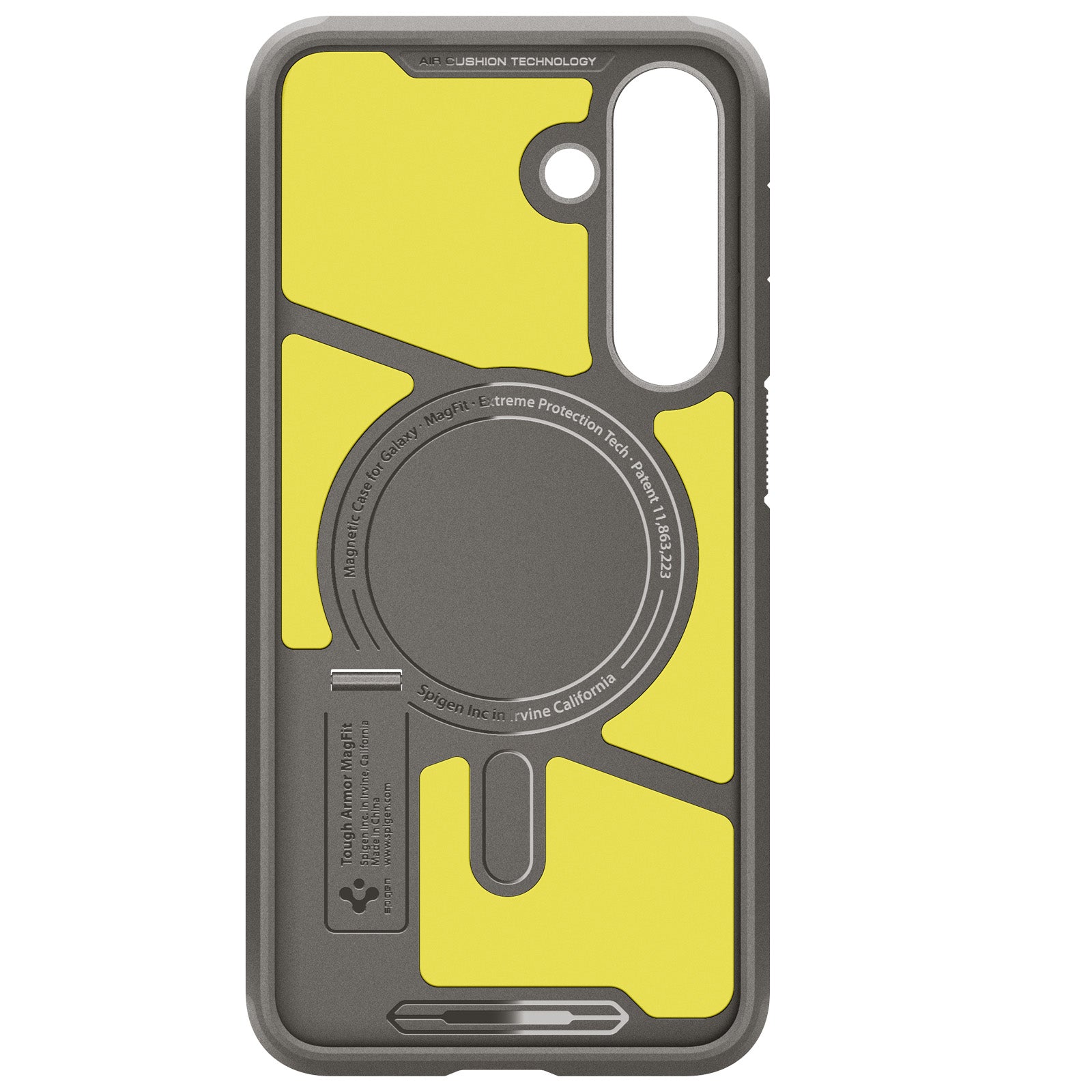 Handyhülle für Galaxy S25 FE, Spigen Tough Armor Mag mit MagSafe, Grau