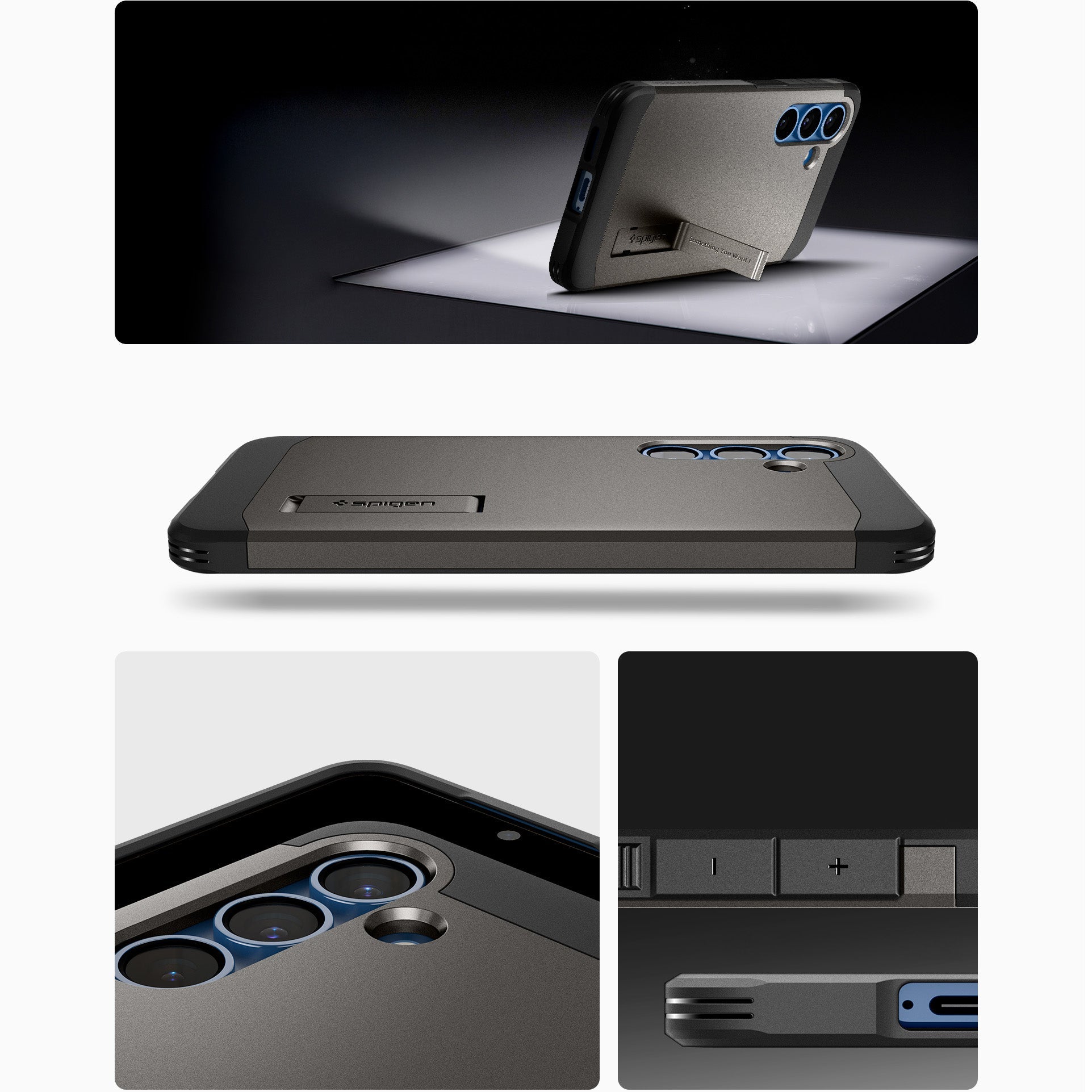 Handyhülle für Galaxy S25, Spigen Tough Armor Mag mit MagSafe, Rotguss