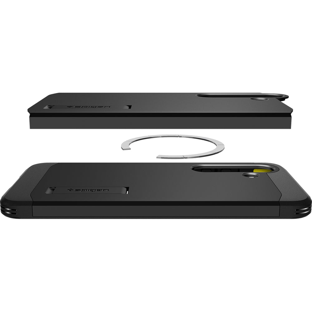 Handyhülle für Galaxy S25 Plus, Spigen Tough Armor Mag mit MagSafe, Schwarz