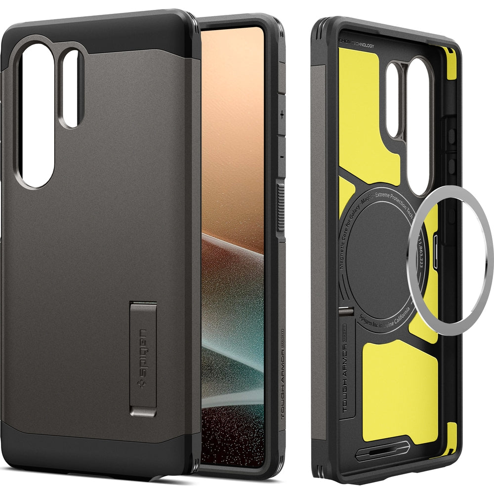 Handyhülle für Galaxy S25 Ultra, Spigen Tough Armor Mag mit MagSafe, Rotguss