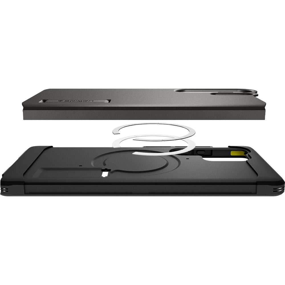 Handyhülle für Galaxy S25 Ultra, Spigen Tough Armor Mag mit MagSafe, Rotguss