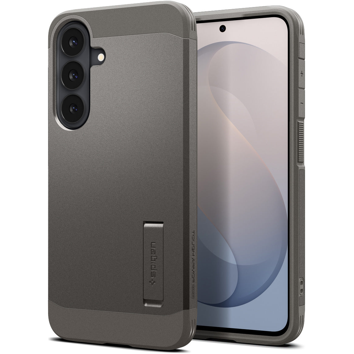 Handyhülle für Galaxy S26 FE, Spigen Tough Armor Mag mit MagSafe, Grau (1/16)