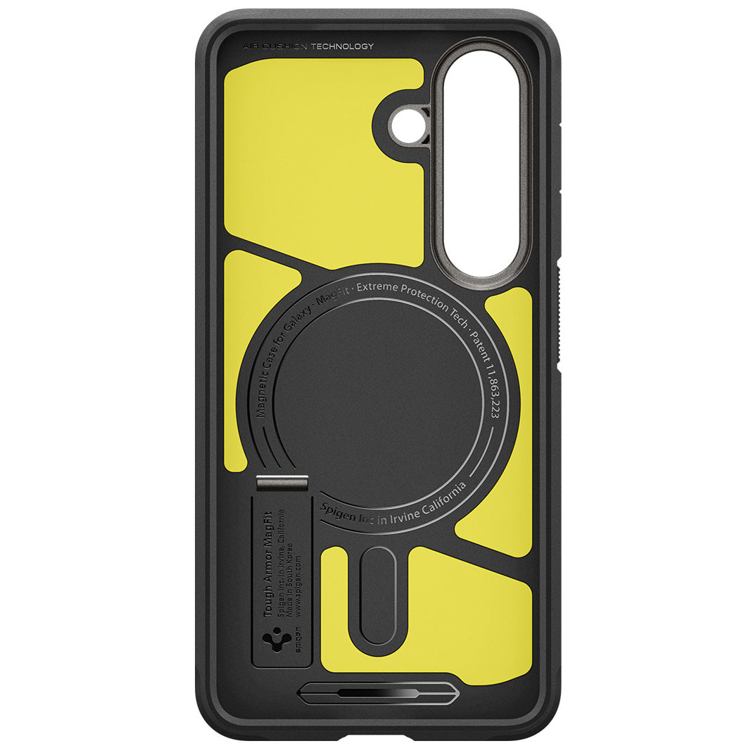 Handyhülle für Galaxy S26, Spigen Tough Armor Mag mit MagSafe, Grau