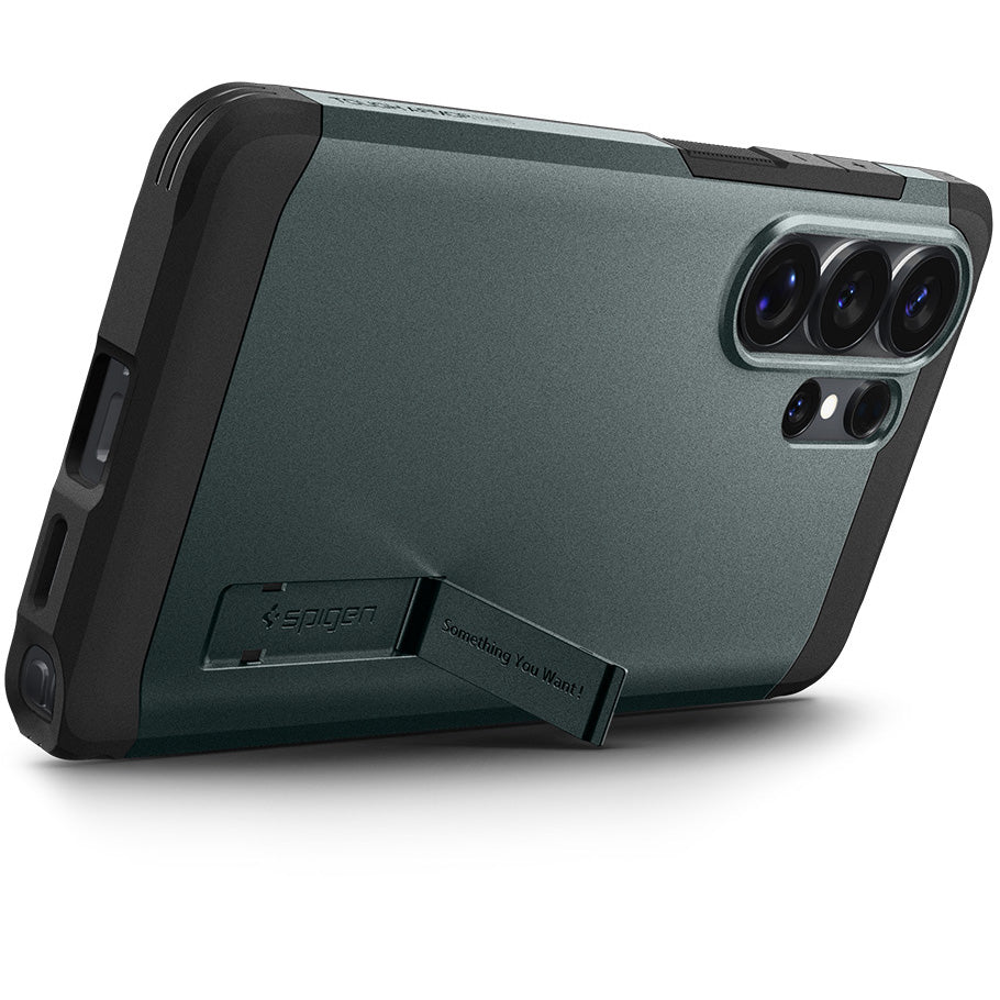 Handyhülle für Galaxy S26 Ultra, Spigen Tough Armor Mag mit MagSafe, Grün