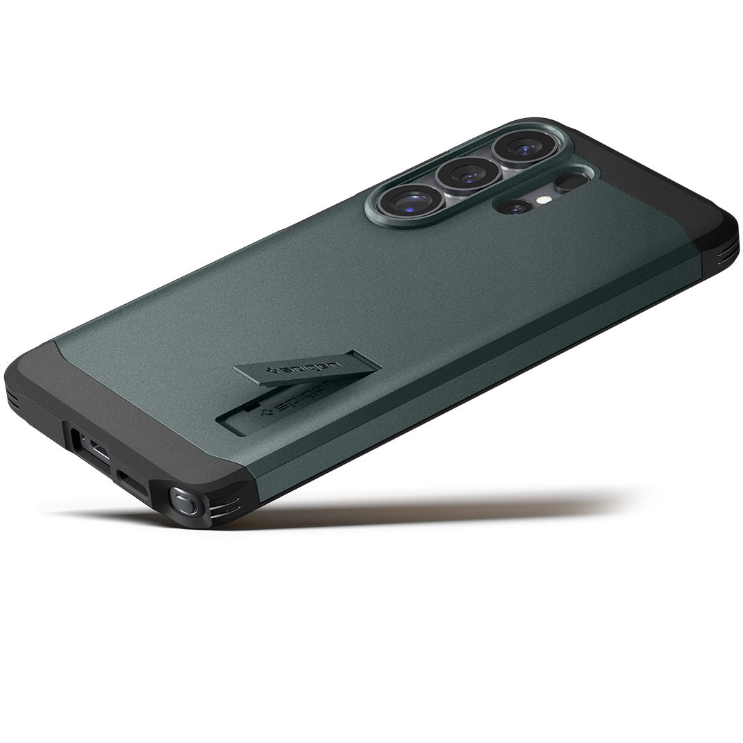 Handyhülle für Galaxy S26 Ultra, Spigen Tough Armor Mag mit MagSafe, Grün