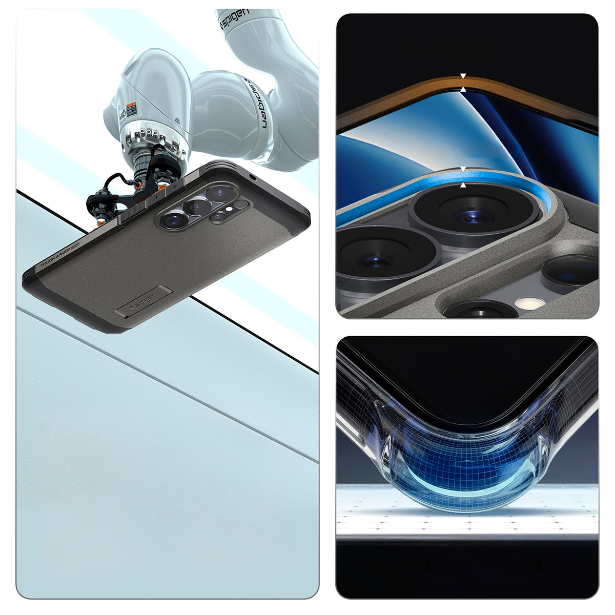 Handyhülle für Galaxy S26 Ultra, Spigen Tough Armor Mag mit MagSafe, Grau