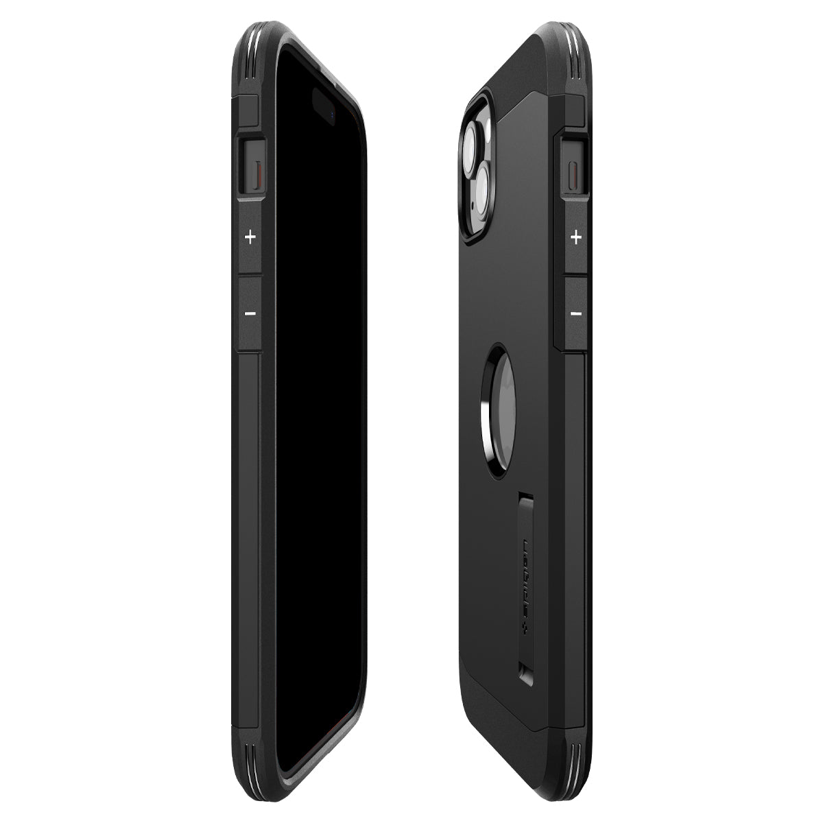 Schutzhülle Spigen Tough Armor Mag mit MagSafe für Apple iPhone 15, Schwarz