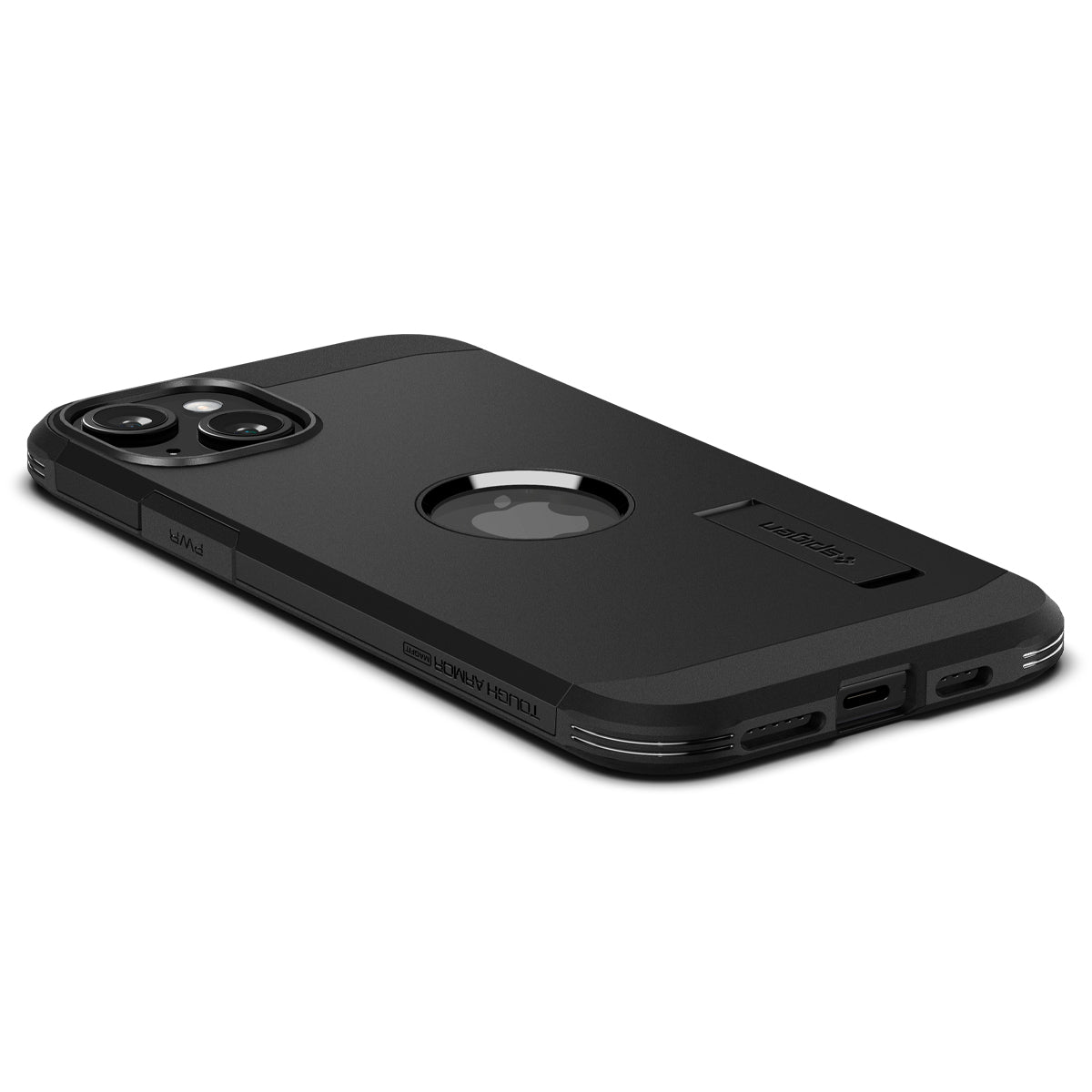 Schutzhülle Spigen Tough Armor Mag mit MagSafe für Apple iPhone 15, Schwarz