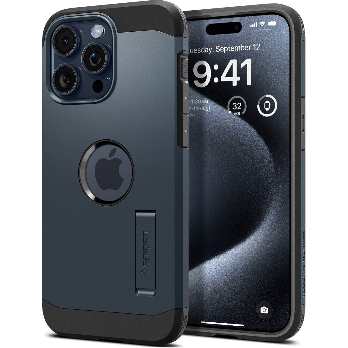 Schutzhülle Spigen Tough Armor Mag mit MagSafe für Apple iPhone 15 Pro Max, Dunkelblau