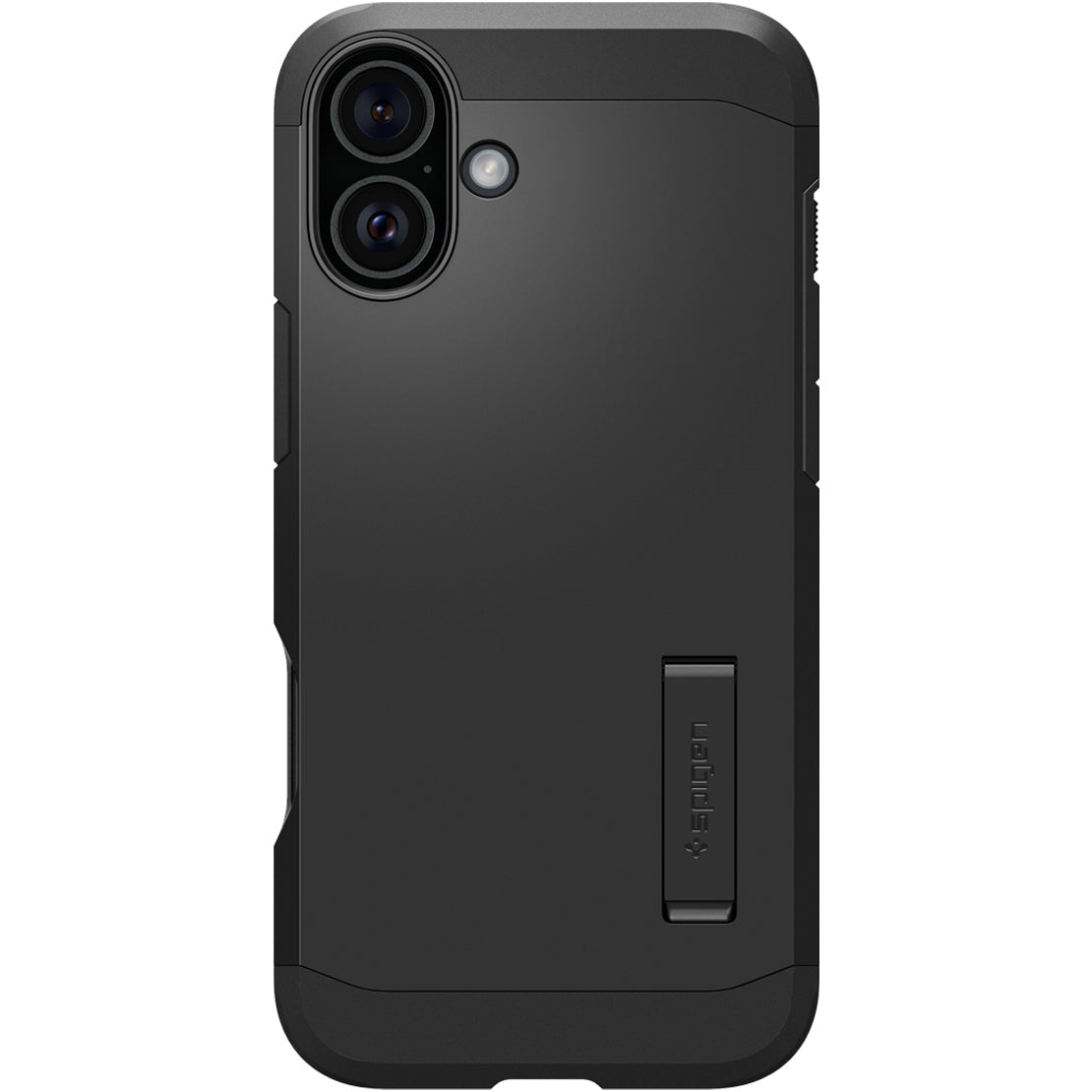 Handyhülle für iPhone 16, Spigen Tough Armor Mag mit MagSafe, Schwarz