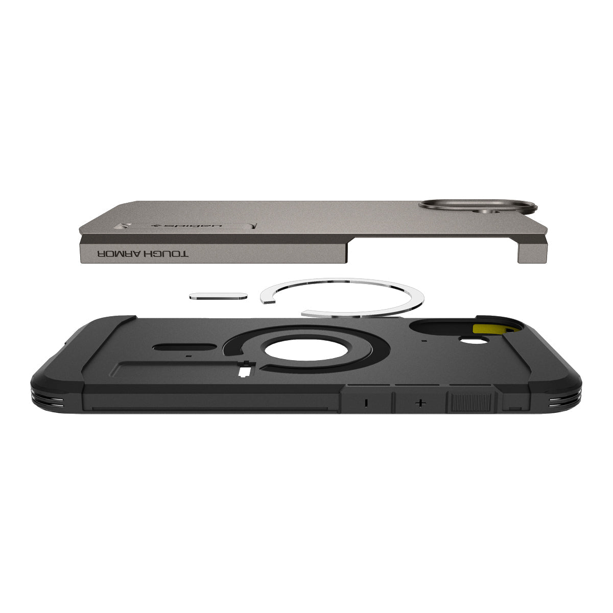 Handyhülle für iPhone 16, Spigen Tough Armor Mag mit MagSafe, Rotguss