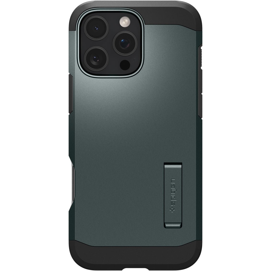 Handyhülle für iPhone 16 Pro, Spigen Tough Armor Mag mit MagSafe, Grün