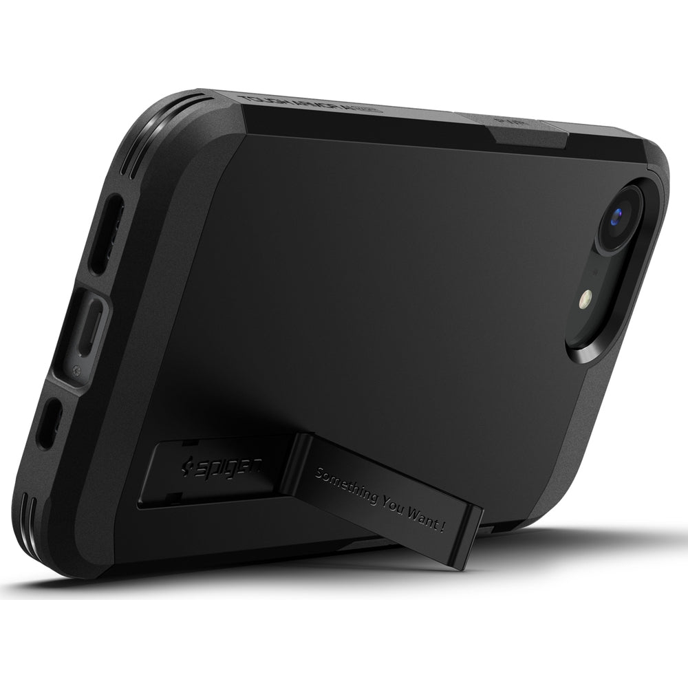 Handyhülle für iPhone 17e / 16e, Spigen Tough Armor Mag mit MagSafe, Schwarz