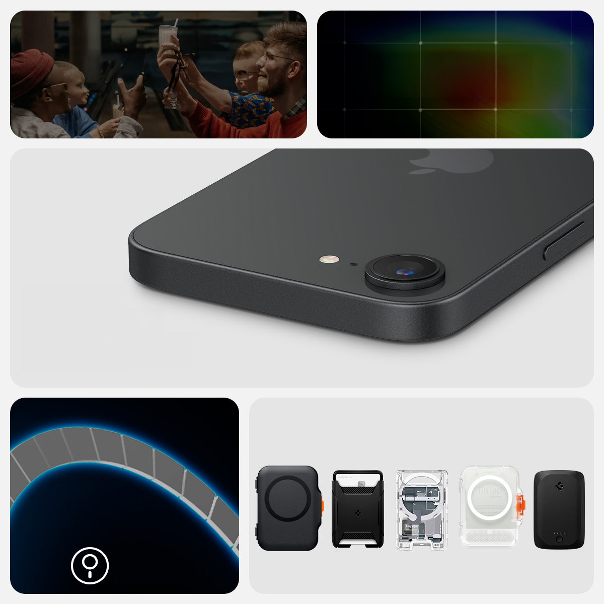 Handyhülle für iPhone 17e / 16e, Spigen Tough Armor Mag mit MagSafe, Rotguss